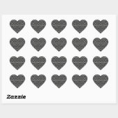 GOTHIC Heart Stickers (Blatt)
