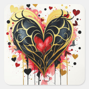 Gothic Heart Stickers