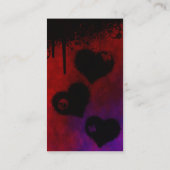 Gothic Heart Table Card Platzkarte (Rückseite)