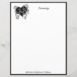 Gothic Heart Tattoo Black & White Personalize