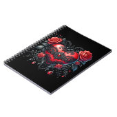 Gothic Heart Valentine Photo Notebook Notizblock (Linke Seite)