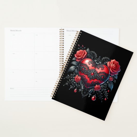 Gothic Heart Valentine Planner Planer (Anzeige)