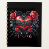 Gothic Heart Valentine Planner Planer (Vorderseite)