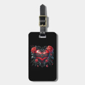 Gothic Heart Valentinstag-Gepäckanhänger Gepäckanhänger (Vorderseite vertikal)