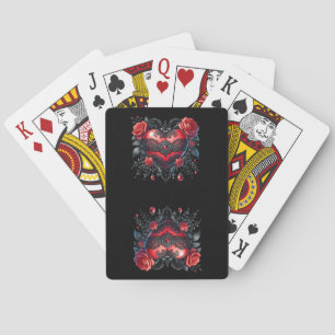 Gothic Heart Valentinstag Spielkarten