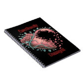 Gothic Heartbreak und Rose Notizblock (Rechte Seite)