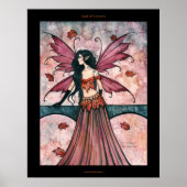 Gothic Herbst Fairy Art Poster drucken (Vorne)