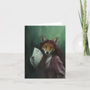 Gothic Heroine Vixen Greetings Card Feiertagskarte