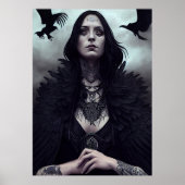 Gothic Hexe Black Crow Poster (Vorne)