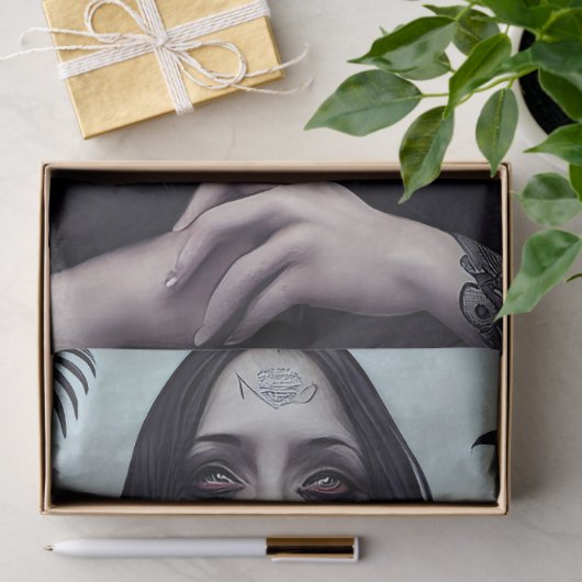 Gothic Hexe Decoupage Seidenpapier (Geschenk)