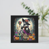 Gothic Hexe Halloween Fantasy Art Lebensmitteltasc (Stehend Vorderseite)