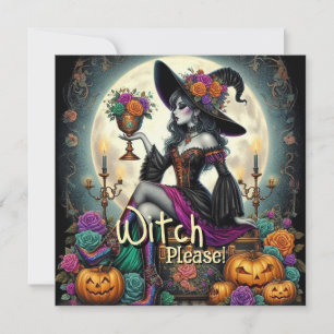 Gothic Hexe Halloween Fantasy Art Lebensmitteltasc