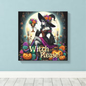Gothic Hexe Halloween Fantasy Art Lebensmitteltasc Leinwanddruck (Insitu (Holzboden))