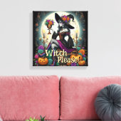Gothic Hexe Halloween Fantasy Art Lebensmitteltasc Leinwanddruck (Insitu (Wohnzimmer))