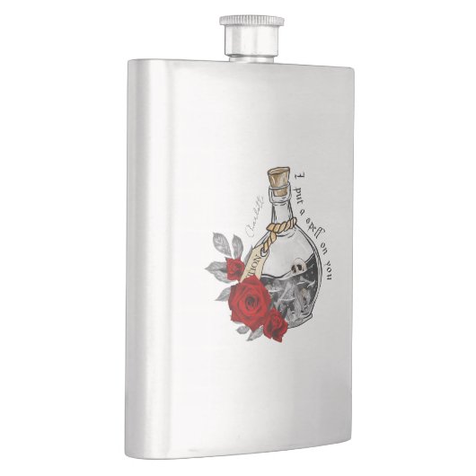 Gothic Hexe Liebe Pop Flachmann (Rechts)