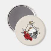 Gothic Hexe Liebe Pop Magnet (Vorderseite/Rückseite)