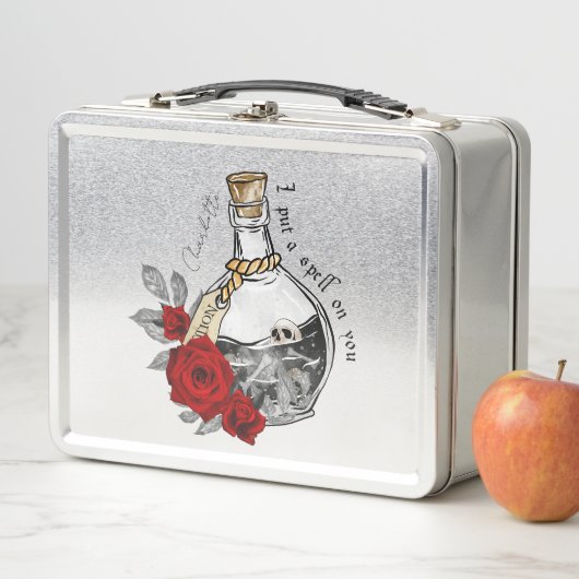 Gothic Hexe Liebe Pop Metall Brotdose (Beispiel)