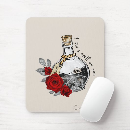 Gothic Hexe Liebe Pop Mousepad (Mit Mouse)
