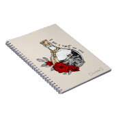 Gothic Hexe Liebe Pop Notizblock (Rechte Seite)