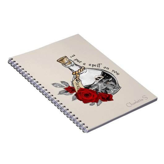 Gothic Hexe Liebe Pop Notizblock (Rechte Seite)