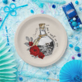 Gothic Hexe Liebe Pop Pappteller (Party)