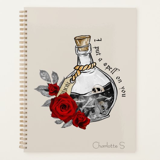 Gothic Hexe Liebe Pop Planer (Vorderseite)