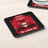 Gothic Hexe Punk Halloween Getränkeuntersetzer (Linke Seite)