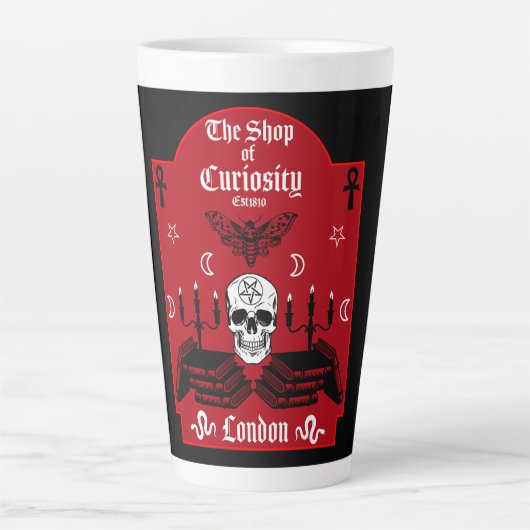 Gothic Hexe Punk Halloween Milchtasse (Vorderseite)