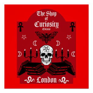 Gothic Hexe Punk Halloween Poster