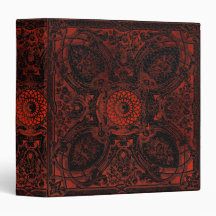 Gothic Hexe Red Black Leather Book of Shadows