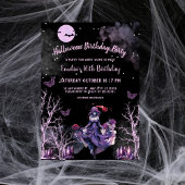 Gothic Hexe Rose Mädchen 16. Halloween Geburtstag Einladung