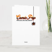 Gothic Hexe Themed Halloween Karte (Rückseite)