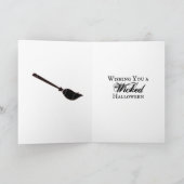 Gothic Hexe Themed Halloween Karte (Innenseite)