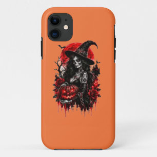 Gothic Hexen-Kürbis Halloween Schwarze Katze Gruse Case-Mate iPhone Hülle