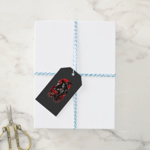 Gothic Hexen-Kürbis Halloween Schwarze Katze Gruse Geschenkanhänger