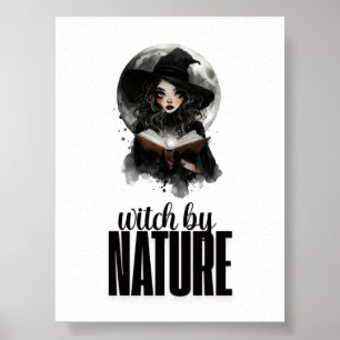 Gothic-Hexen-Natur-Vollmond-Design Poster