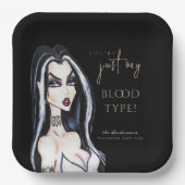 Gothic-Hexenmeister, Wasserfarbe, Teller (Vorderseite)