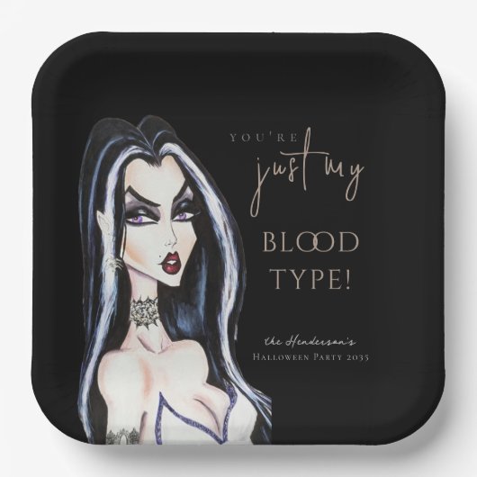 Gothic-Hexenmeister, Wasserfarbe, Teller (Vorderseite)