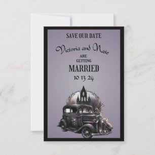 Gothic-Hochzeit - Heiratsantrag Save The Date