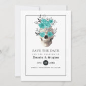 Gothic-Hochzeit Save The Date (Vorderseite)