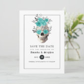 Gothic-Hochzeit Save The Date (Stehend Vorderseite)