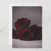Gothic Hochzeit Termin Karte | Dunkle Romantik (Rückseite)