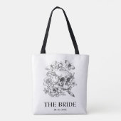 Gothic-Hochzeitsbraut Tasche (Rückseite)