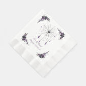 Gothic Hochzeitsservietten Florale dunkle Romantik Serviette (Ecke)