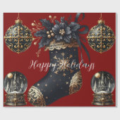 Gothic Holidays Wrapping Paper Geschenkpapier (Flach)