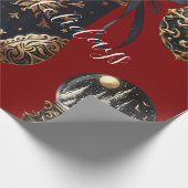 Gothic Holidays Wrapping Paper Geschenkpapier (Ecke)