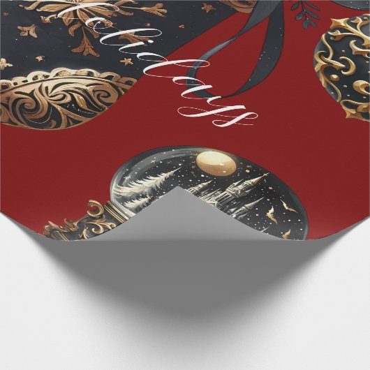 Gothic Holidays Wrapping Paper Geschenkpapier (Ecke)