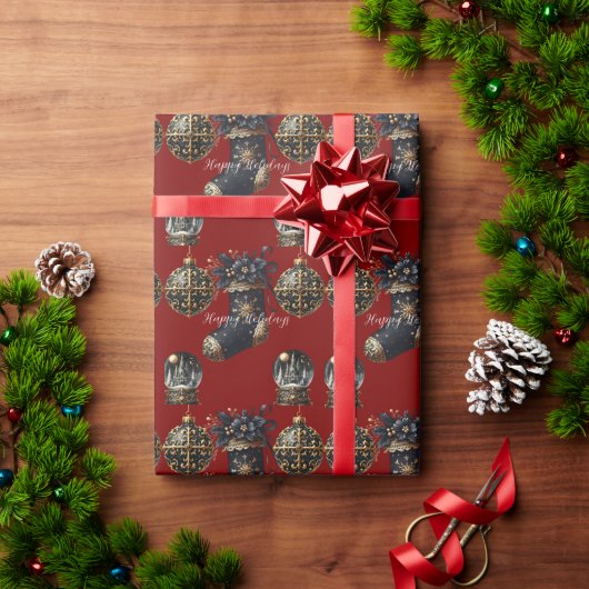 Gothic Holidays Wrapping Paper Geschenkpapier (Feiertagsgeschenk)