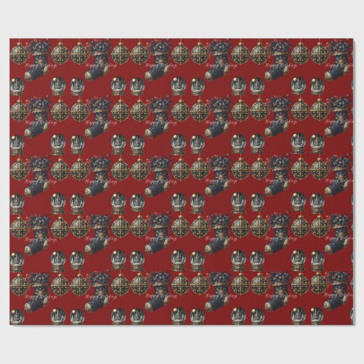 Gothic Holidays Wrapping Paper Geschenkpapier (Flach)