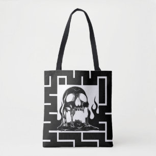 Gothic Höllen-Schädel-Labyrinth Tasche